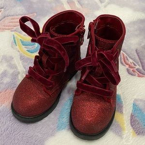 Sparkly Red boots! Toddler girls 7